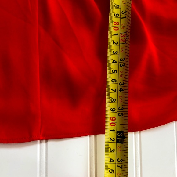 BCBGMAXAZRIA Red Palais One Shoulder Dress 10 - Picture 11 of 11